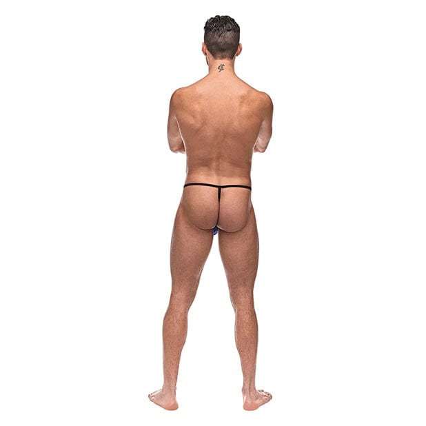 Male Power - Diamond Mesh Posing Strap Underwear O/S (Blue) Gay Pride Underwear