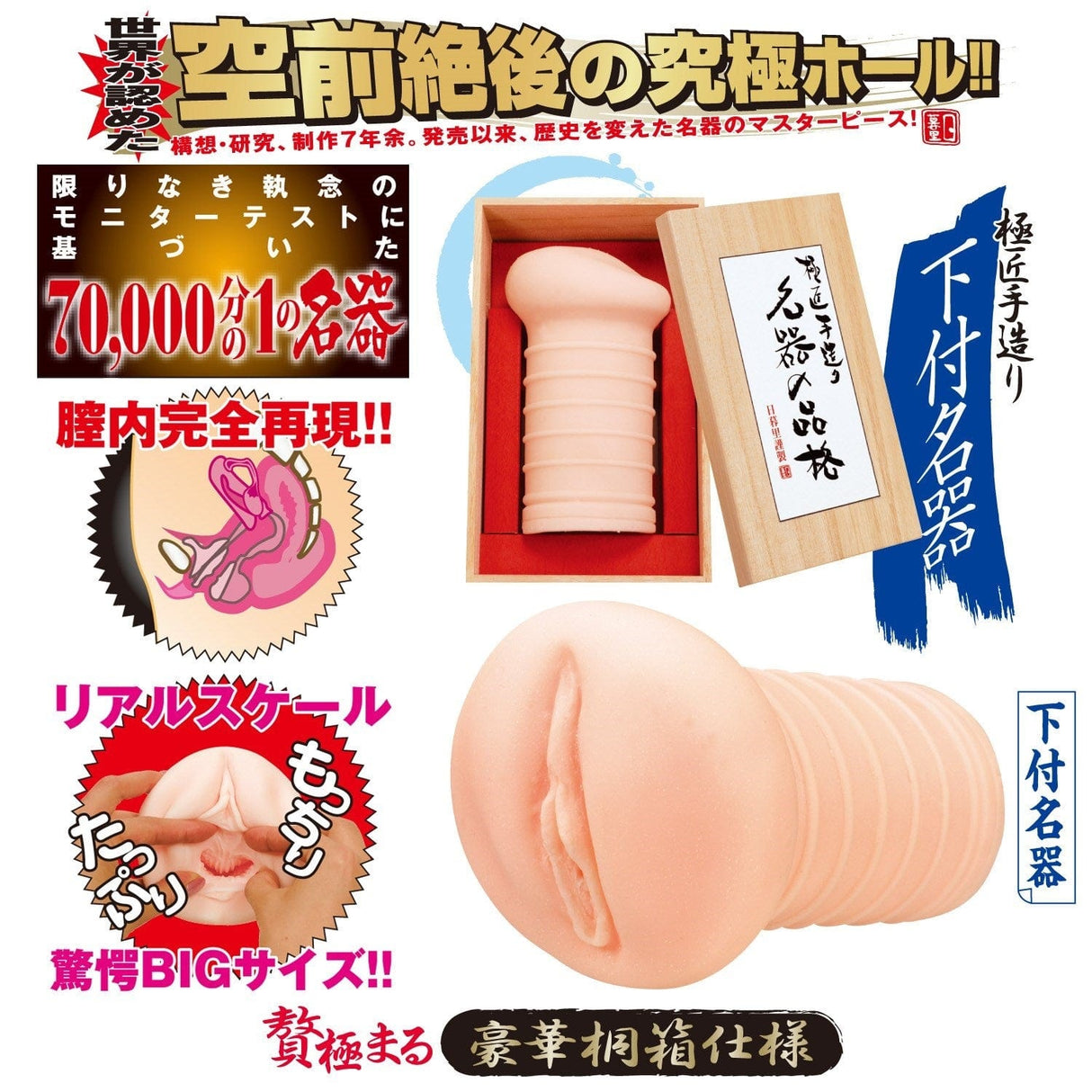 NPG - The Dignity of a Famous Instrument Lower Onahole (Beige) Masturbator Vagina (Non Vibration)