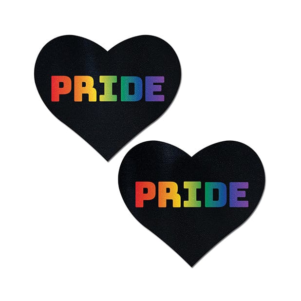Pastease - Premium Pride Pasties Nipple Covers O/S (Black/Rainbow) Nipple Covers