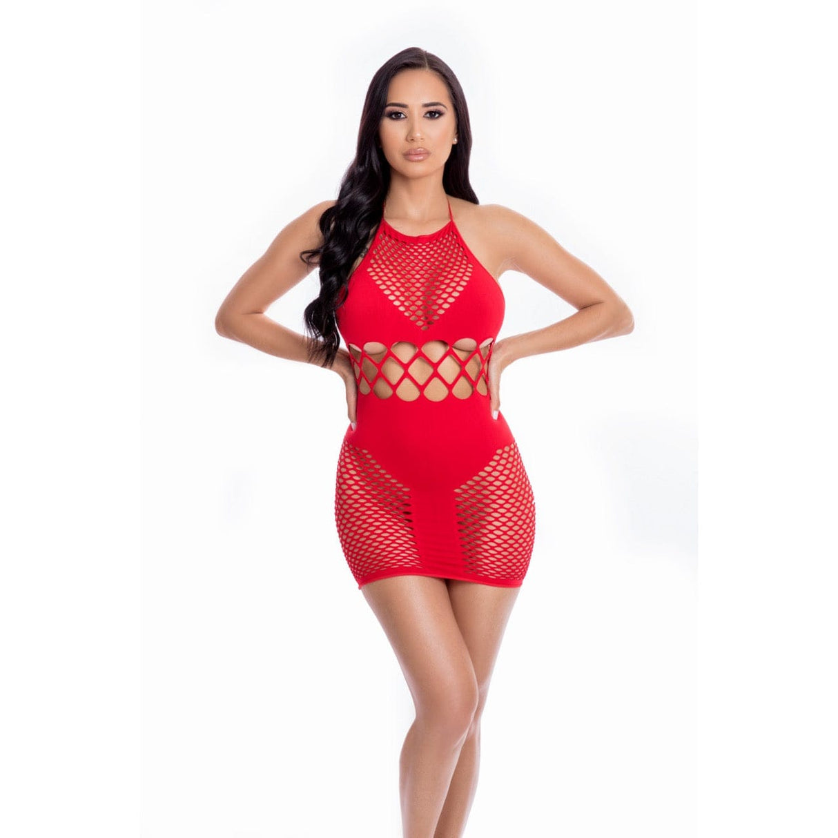 Pink Lipstick - Girl Gone Bad Dress Costume O/S (Red) Dresses
