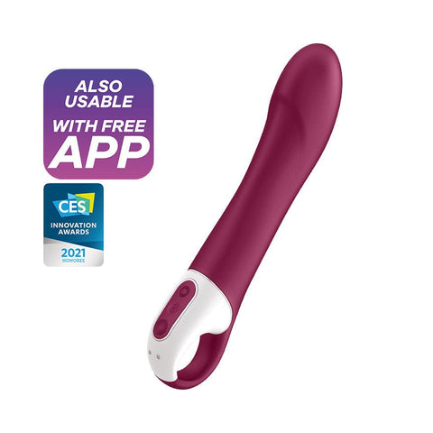 Satisfyer - เครื่องสั่นจุดจีควบคุมด้วยแอป Big Heat (สีชมพู)