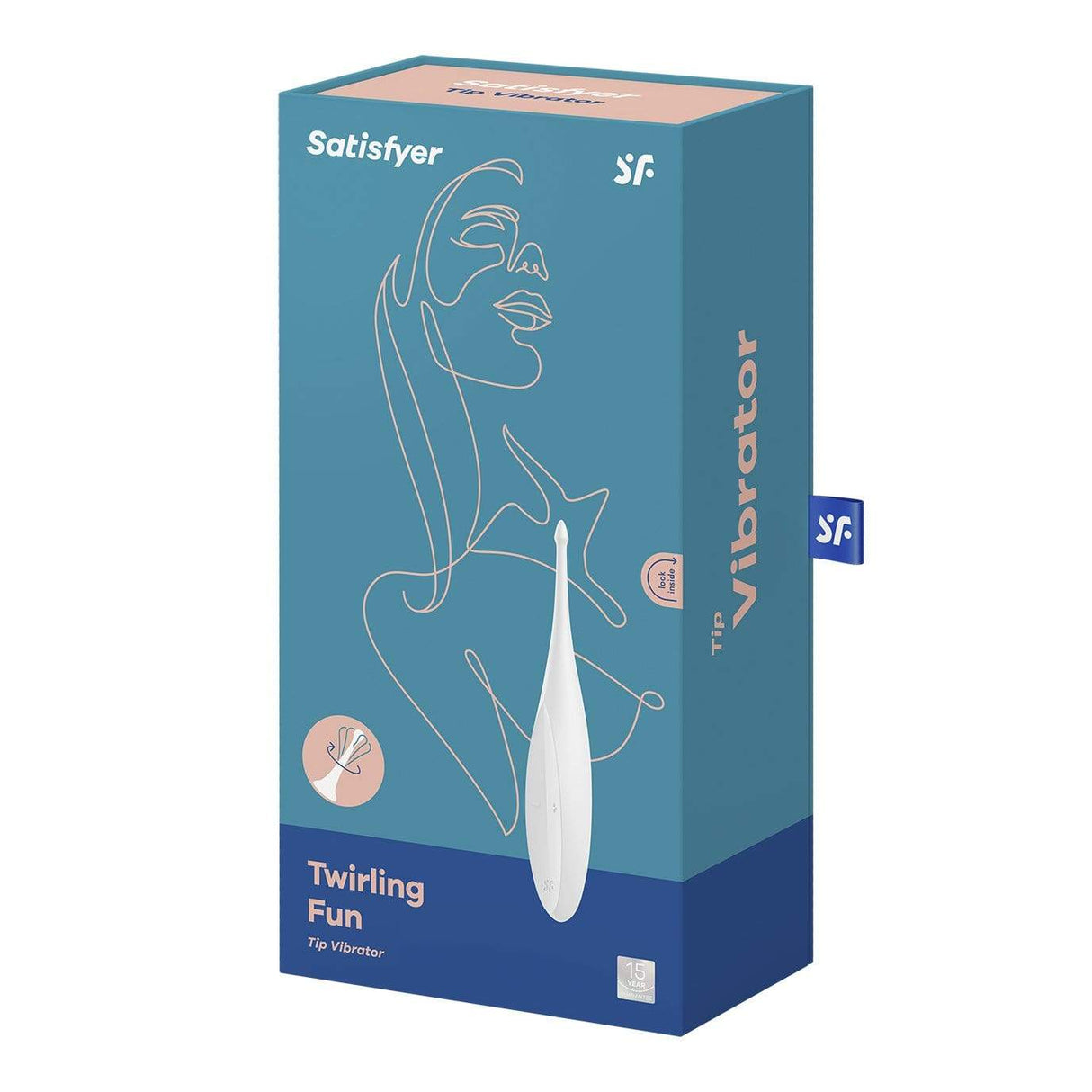 Satisfyer - Twirling Fun Clit Massager (White) Clit Massager (Vibration) Rechargeable