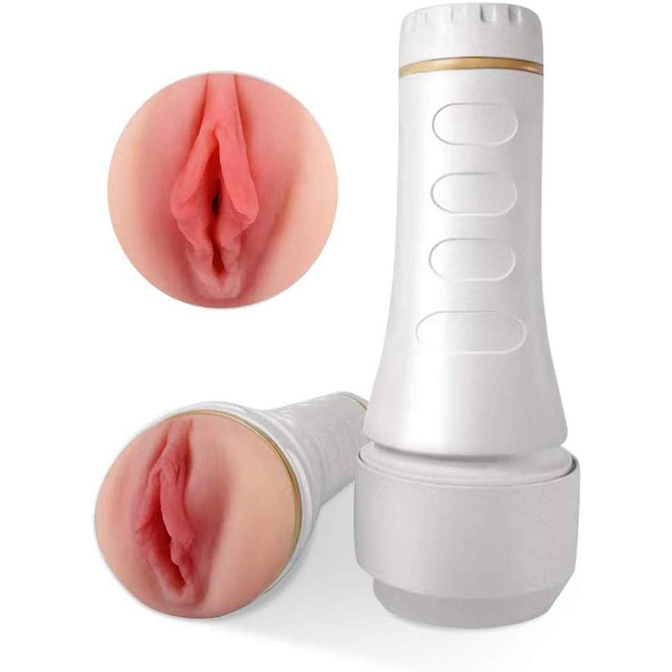 Tracy's Dog - Pocket Pussy Male Masturbators Cup (White) Masturbator Vagina (Non Vibration)