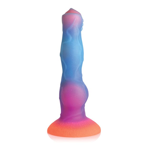 XR - Creature Cocks Glow in the Dark Space Cock Silicone Alien Dildo (Multi Colour) Non Realistic Dildo with suction cup (Non Vibration)