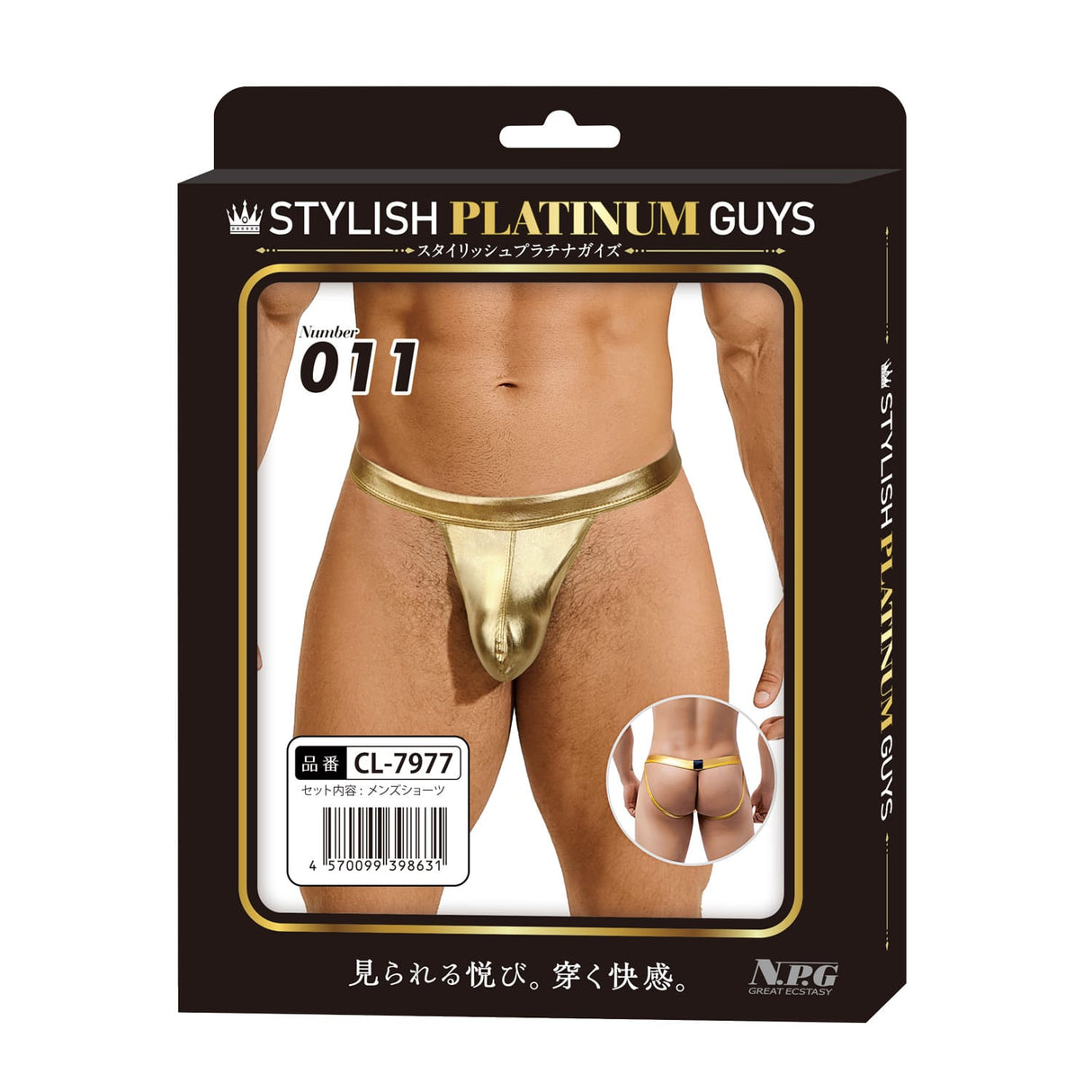 คอลเลกชันชุดชั้นในโปร่งบางสำหรับผู้ชาย Stylish Platinum Guys