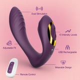 Tracy's Dog - OG Dual-Vibe Remote Control Wearable G-Spot & Clitoral Vibrator (Purple)