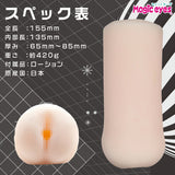 Magic Eyes - อุปกรณ์ช่วยสำเร็จความใคร่แบบสวมใส่สำหรับผู้ชาย รุ่น Tactile Specimen Tsutsumi Manual (สีเบจ)
