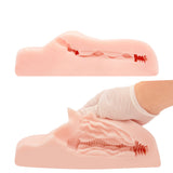 Peach Toys - เครื่องช่วยสำเร็จความใคร่แบบสวมใส่สำหรับผู้ชาย PADZERO R8 ติดตั้งบนพื้น ใช้งานแบบแฮนด์ฟรี (สีเบจ)