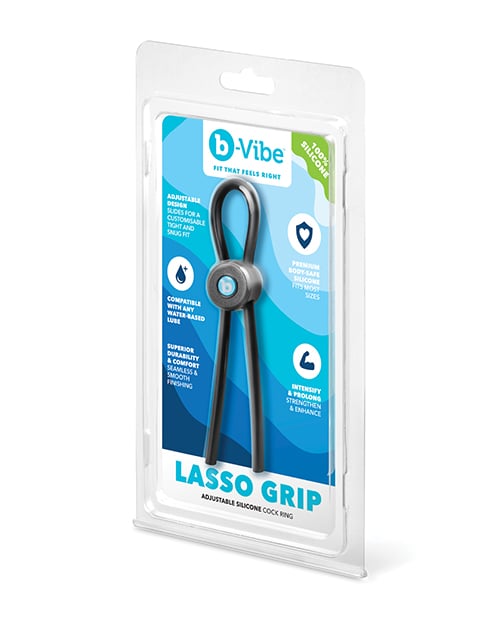 B-Vibe - Lasso Grip แหวนรัดอวัยวะเพศชายซิลิโคนแบบปรับได้