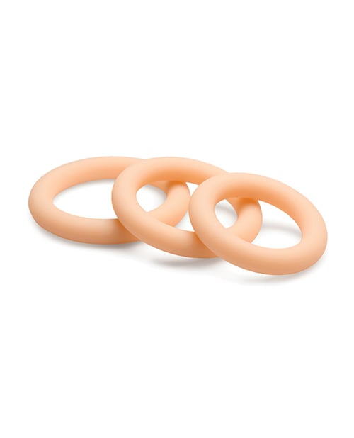 Curve Novelties - Jock Silicone Cock Ring Set of 3 - Beige
