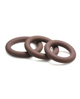 Curve Novelties - Jock Silicone Cock Ring Set of 3 - Brown