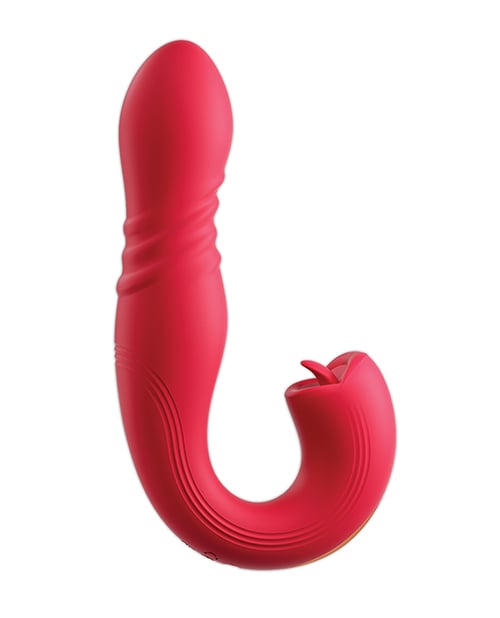 Honey Play Box - Joi Thrust 2 เครื่องสั่นกระต่ายแบบสอดใส่และขยับเข้าออก ควบคุมผ่านแอป (สีแดง)