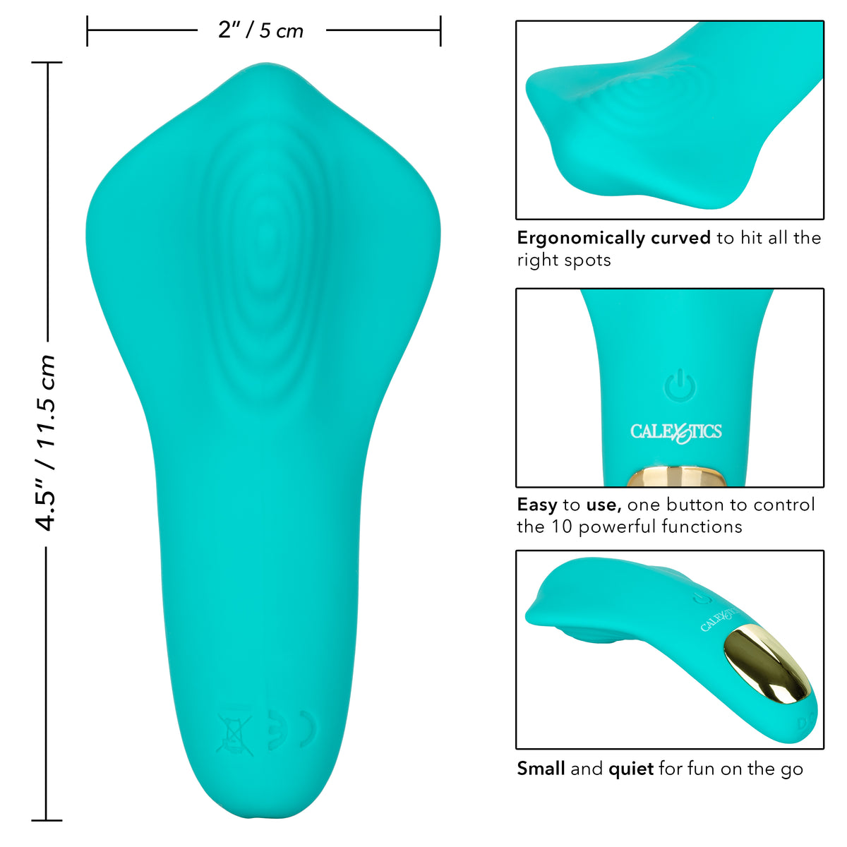 CalExotics - Slay #PleaseMe Rechargeable Clitoral Vibrator (Green) - Green