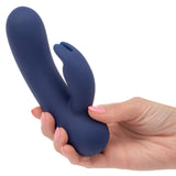 CalExotics - เครื่องสั่นกระต่าย Cashmere Silk Bunny แบบชาร์จไฟได้ (สีน้ำเงิน)