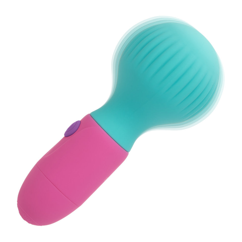CalExotics - เครื่องสั่นขนาดมินิแบบแท่งชาร์จไฟได้ Naughty Bits To The Max (สีน้ำเงิน)
