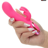 CalExotics - เครื่องสั่นกระต่ายแบบชาร์จไฟได้ Kroma Turbo G Bunny (สีชมพู)