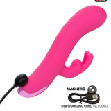 CalExotics - เครื่องสั่นกระต่ายแบบชาร์จไฟได้ Kroma Turbo G Bunny (สีชมพู)