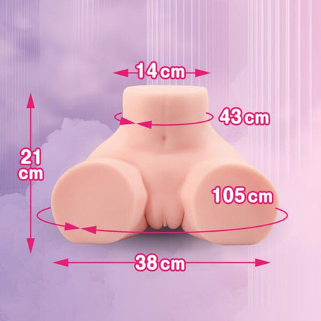Seiraku Toys - เชอร์รี อุปกรณ์ช่วยสำเร็จความใคร่สำหรับลำตัวแบบ 3D เสมือนจริงสูง (สีเบจ)