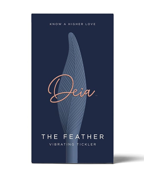 Deia - The Feather Rechargeable Clitoral Vibrator (Blue) - Blue