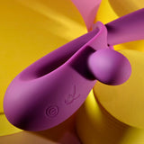 Playboy - เครื่องสั่นกระต่ายแบบชาร์จไฟได้ ปรับระดับได้ รุ่น Cha Cha Slide (สีม่วง)