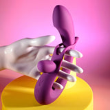 Playboy - เครื่องสั่นกระต่ายแบบชาร์จไฟได้ ปรับระดับได้ รุ่น Cha Cha Slide (สีม่วง)