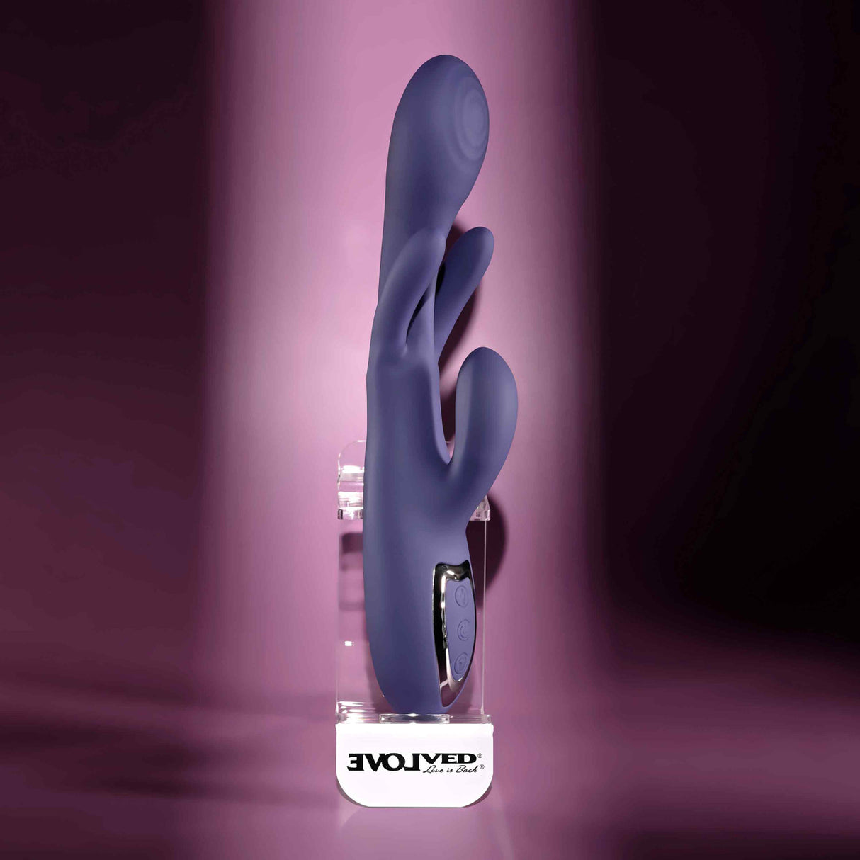 Evolved - เครื่องสั่นกระต่ายแบบชาร์จไฟได้ รุ่น Bow Down (สีม่วง)