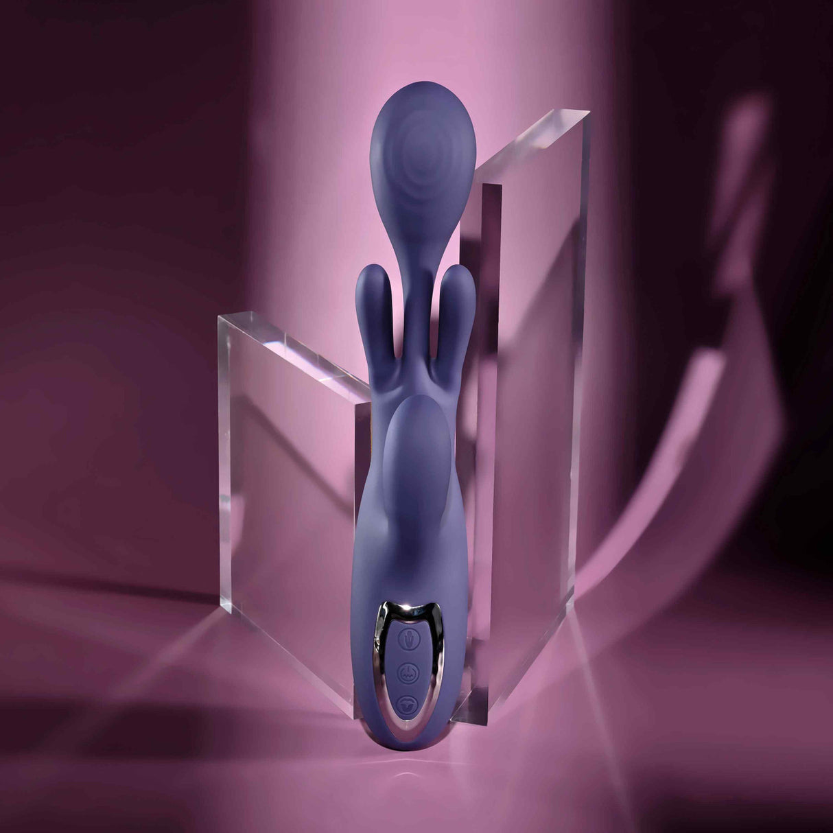 Evolved - เครื่องสั่นกระต่ายแบบชาร์จไฟได้ รุ่น Bow Down (สีม่วง)
