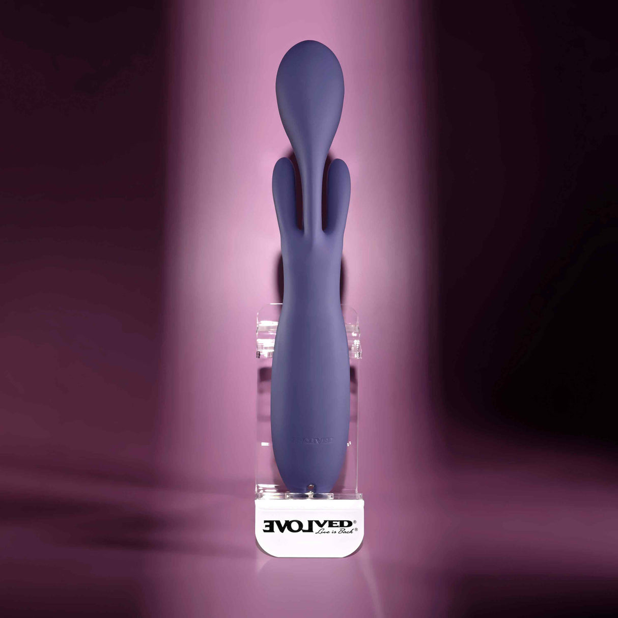 Evolved - เครื่องสั่นกระต่ายแบบชาร์จไฟได้ รุ่น Bow Down (สีม่วง)