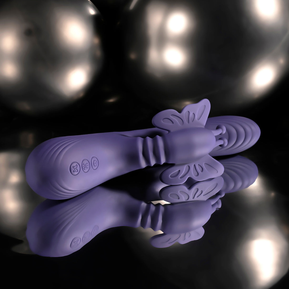 Evolved - เครื่องสั่นกระต่ายแบบชาร์จไฟได้ รุ่น Wings of Frenzy (สีม่วง)