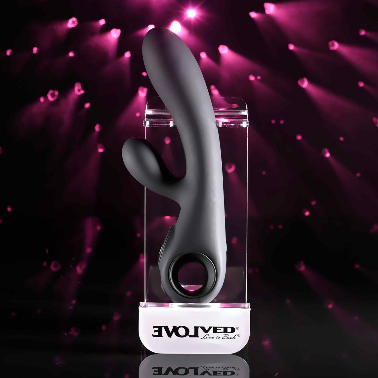 Evolved - Black Magic Rechargeable Dual-Stimulation Vibrator (Black)