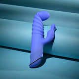 Evolved - เครื่องสั่นกระต่ายแบบชาร์จไฟได้ Knock Knock (สีน้ำเงิน)