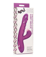 XR Brands - Bang! Thrusting & Sucking Rabbit Vibrator (Purple) - Purple