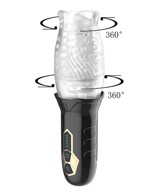 Secwell - Cyclone เครื่องช่วยสำเร็จความใคร่ทางปากแบบหมุน (สีดำ)
