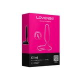 Lovense - Glint ปลั๊กทวารสั่นสะเทือนควบคุมผ่านแอป ตอบสนองต่อการสัมผัส (สีดำ)