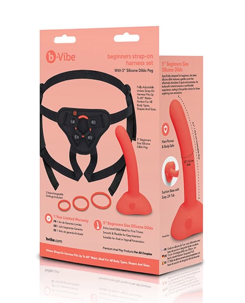 B-Vibe - Beginner Strap-On & Bondage Couples Set (Multi Colour) BV1028 CherryAffairs