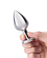 B-Vibe - Jewel Heart Metal Anal Plug Training Set (Silver) BV1025 CherryAffairs