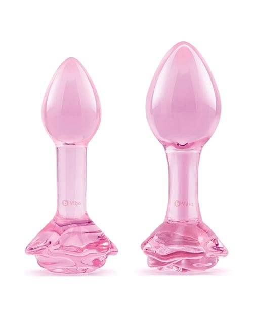B-Vibe - Pink Roses Silicone Anal Plug Training Set (Pink) BV1036 CherryAffairs