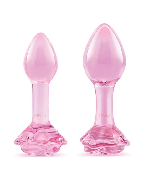 B-Vibe - Pink Roses Silicone Anal Plug Training Set (Pink) BV1036 CherryAffairs