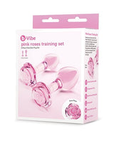 B-Vibe - Pink Roses Silicone Anal Plug Training Set (Pink) BV1036 CherryAffairs