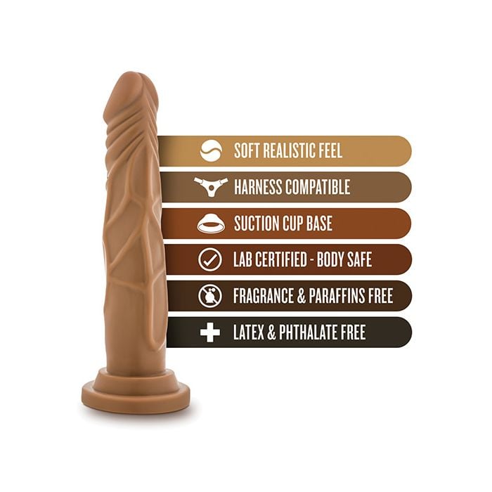 Blush Novelties - Dr Skin Realistic Suction Cup Basic Dildo – product view 5