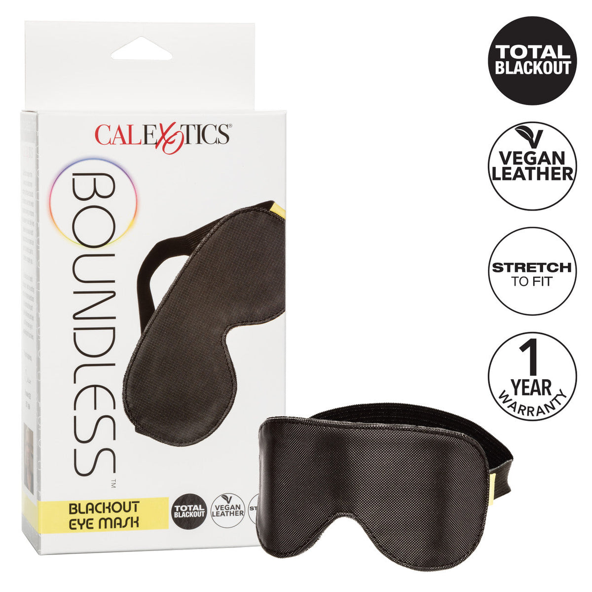 CalExotics - Boundless Padded Blackout Sensory Eye Mask (Black) – product view 6