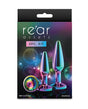 NS Novelties - Rear Assets Tapered Metal Anal Plug Training Set – product image