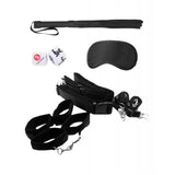 Shots - Ouch Bondage Belt and Bed Restraint System (Black) – product view 3