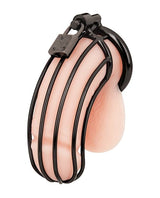 Blue Line - Prisoner Stainless Steel Chastity Cage (Black) BL1017 CherryAffairs