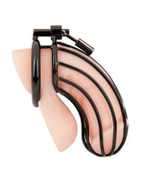 Blue Line - Prisoner Stainless Steel Chastity Cage (Black) BL1017 CherryAffairs