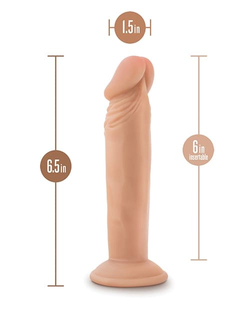 Blush Novelties - Dr Skin Plus Triple Density Posable Suction Dildo (Beige) BN1172 CherryAffairs