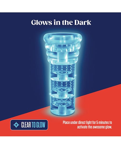Blush Novelties - Rize Luz Glow-in-the-Dark Masturbator (Clear) BN1203 CherryAffairs