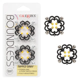 CalExotics - Boundless Adjustable Four Point Nipple Grips (Black) CE2187 CherryAffairs