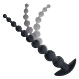 CalExotics - Rechargeable X-10 Extended Vibrating Anal Beads (Black) CE2193 CherryAffairs