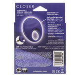 California Exotics - Embrace Closer Intimate Rechargeable Cock Ring (Blue) CE2139 CherryAffairs